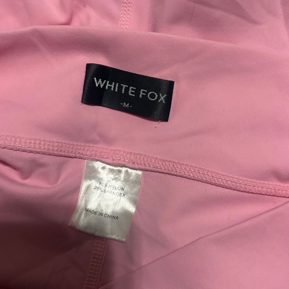 White Fox Season 7 Light Pink Baby Tee and Shorts Tulle Set Size M/L - Picture 10 of 12